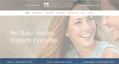 Desktop Screenshot of mcdonalddentistry.com